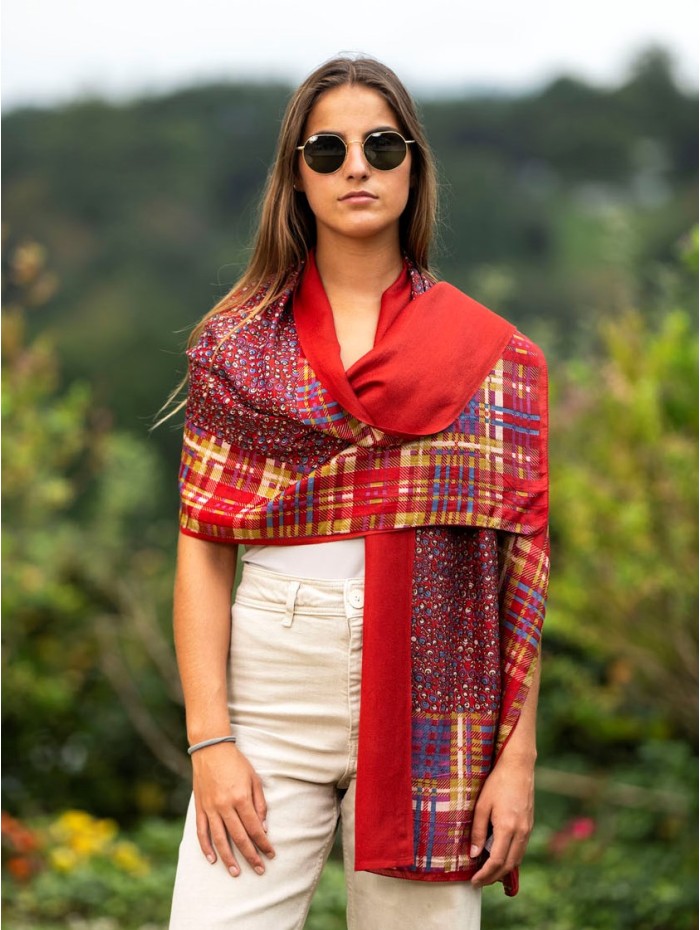 Fular de seda doble ATU161CDB