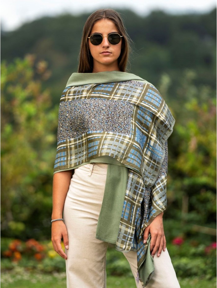 Fular de seda doble ATU161CDB
