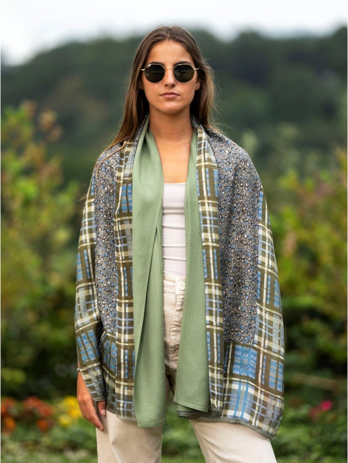 Fular de seda doble ATU161CDB