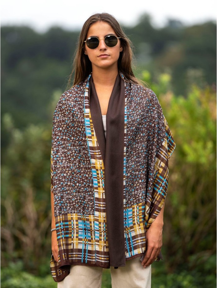 Foulard double en soie ATU161CDB