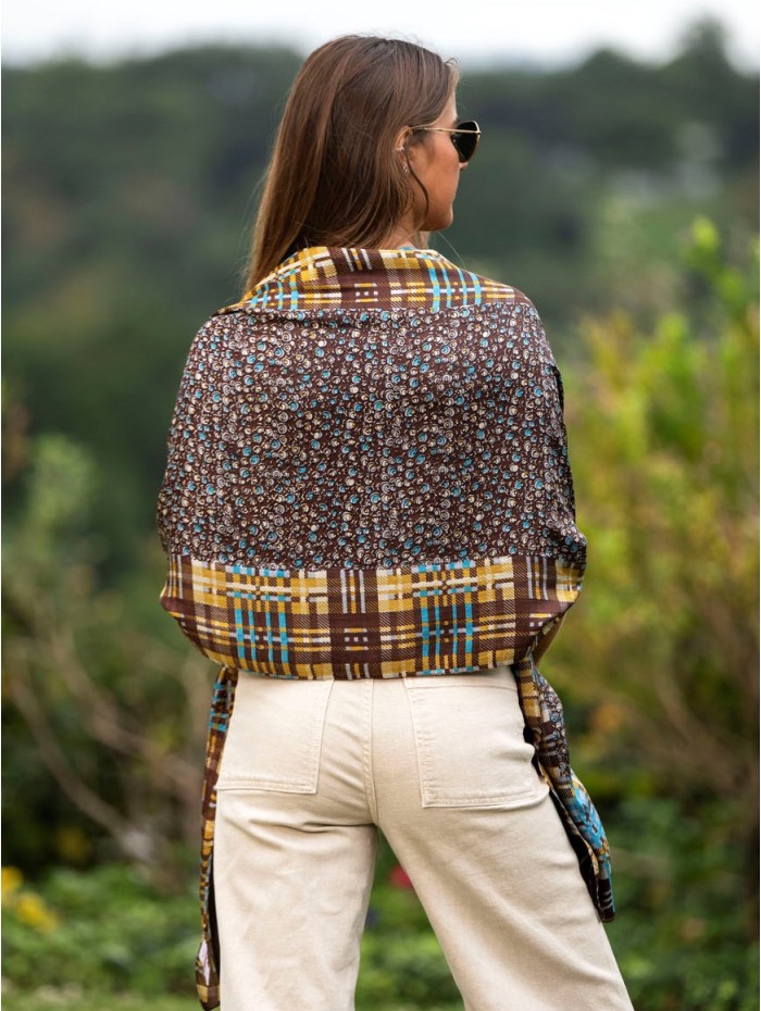 Fular de seda doble ATU161CDB