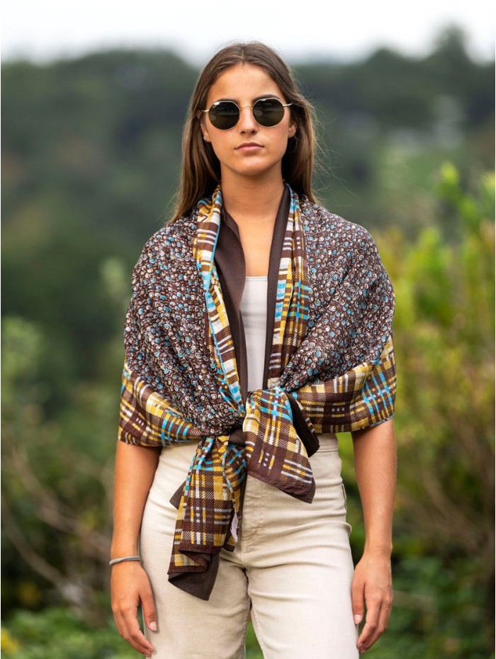 Foulard double en soie ATU161CDB