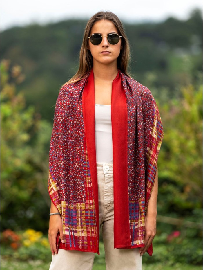 Foulard double en soie ATU161CDB