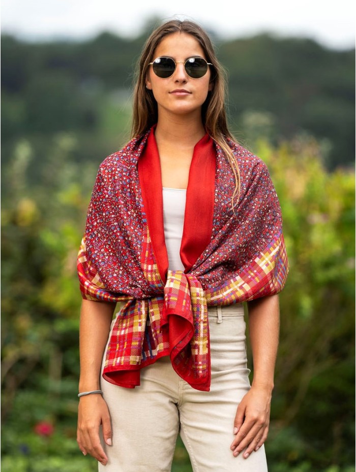 Foulard double en soie ATU161CDB