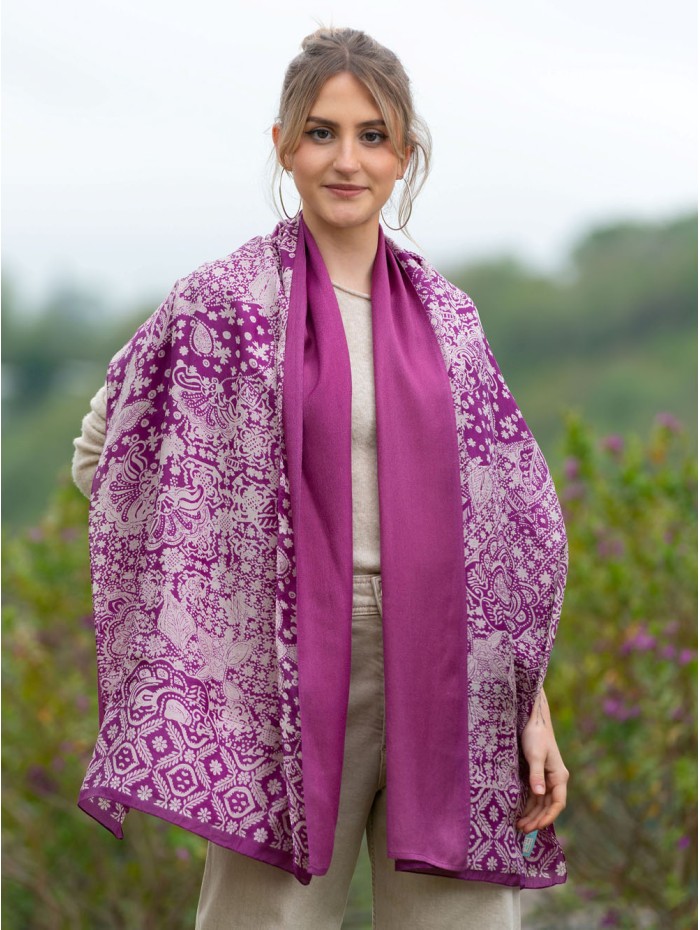 Foulard double en soie ATU98CD