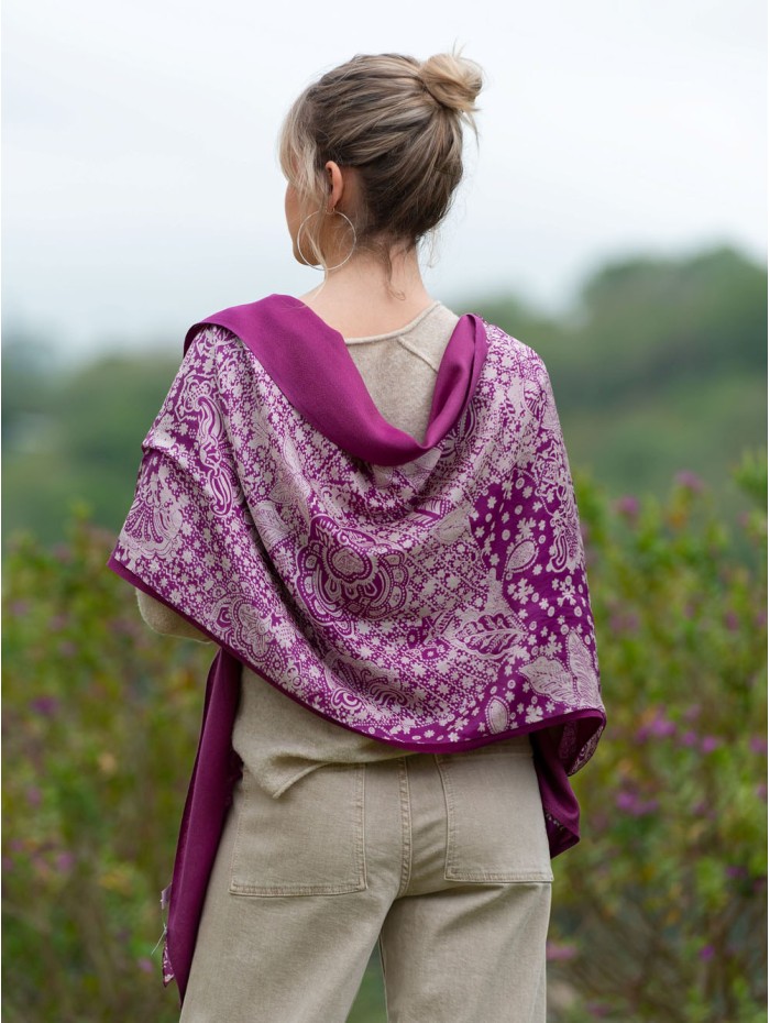 Foulard double en soie ATU98CD