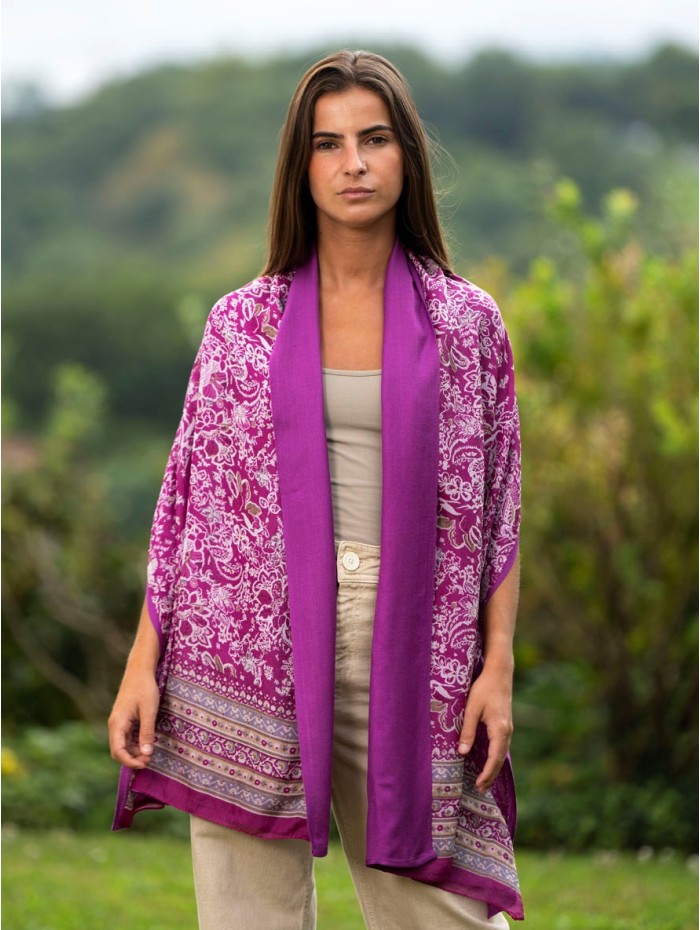 Foulard double en soie CDT272CD