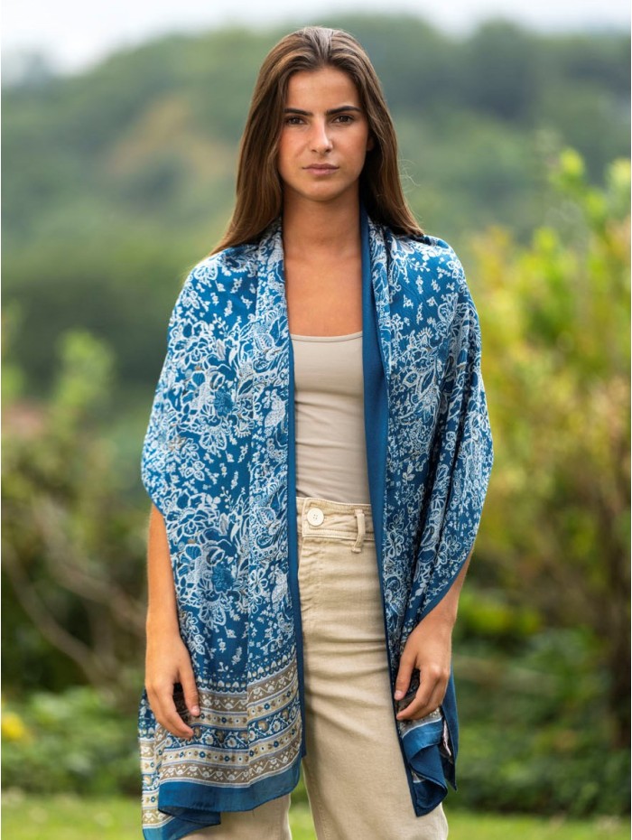 Foulard double en soie CDT272CD