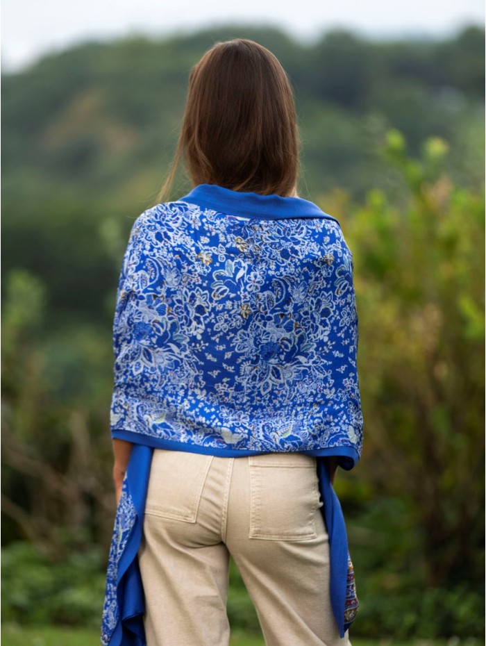 Foulard double en soie CDT272CD