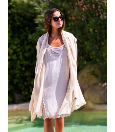 Fular liso algodón ACTBEIGE