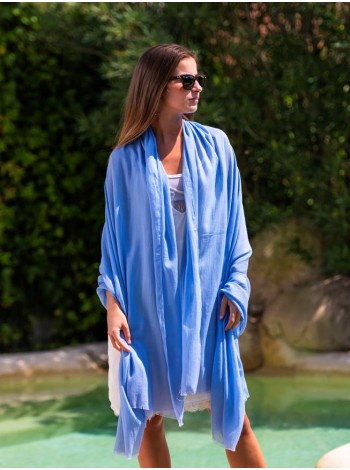 Plain cotton scarf ACTBLAKE