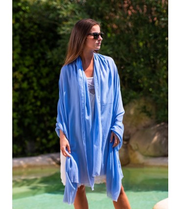 Plain cotton scarf ACTBLAKE