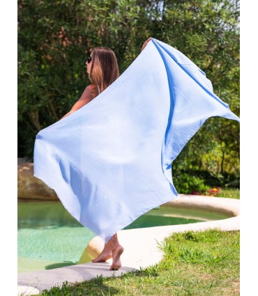 Plain cotton scarf ACTBLAKE