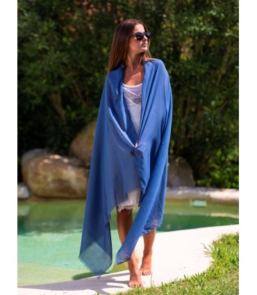 Plain cotton scarf ACTBLUED