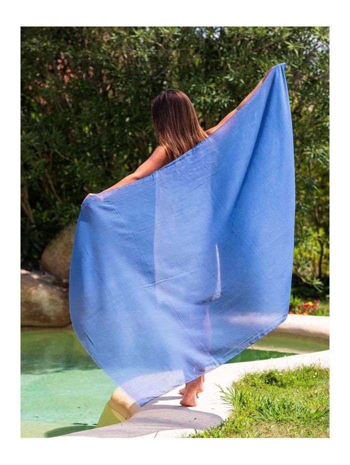 Chal-pareo de algodón liso ACTBLUED