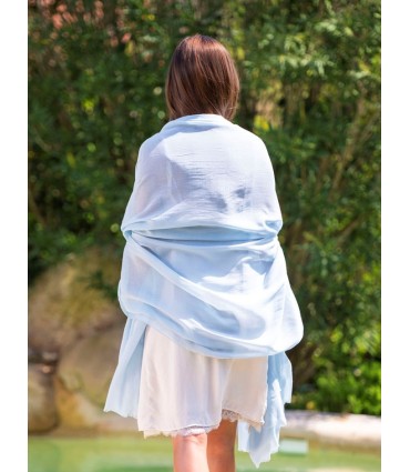 Foulard uni coton ACTBMILK