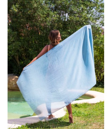 Plain cotton scarf ACTBSMOKE