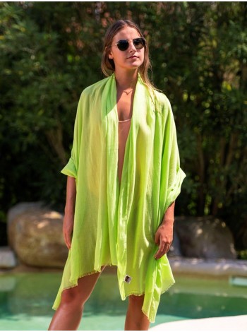 Plain cotton scarf ACTGLIME