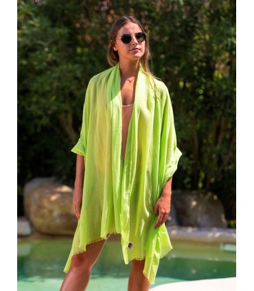 Plain cotton scarf ACTGLIME