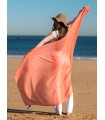 Foulard uni coton ACTCORAL