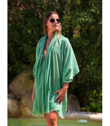 Foulard uni coton ACTGREENM