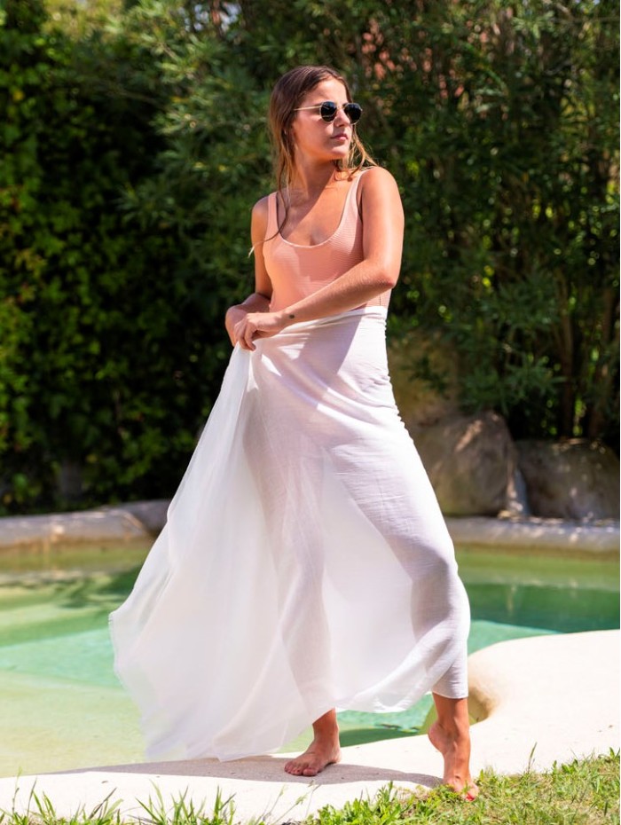 Cotton plain shawl-sarong ACTKORA