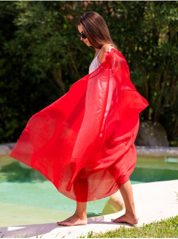 Plain cotton scarf ACTRED