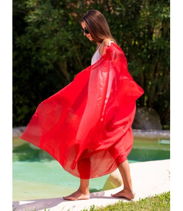 Plain cotton scarf ACTRED