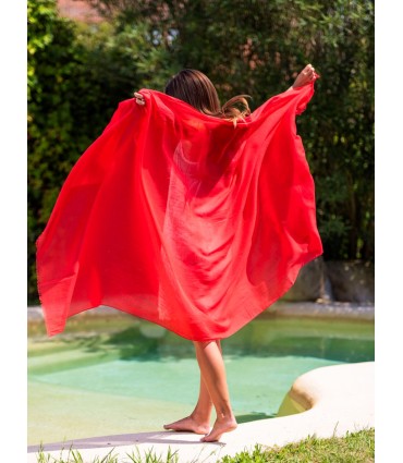 Plain cotton scarf ACTRED