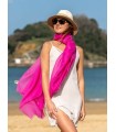 Foulard uni coton ACTFUCHSIA