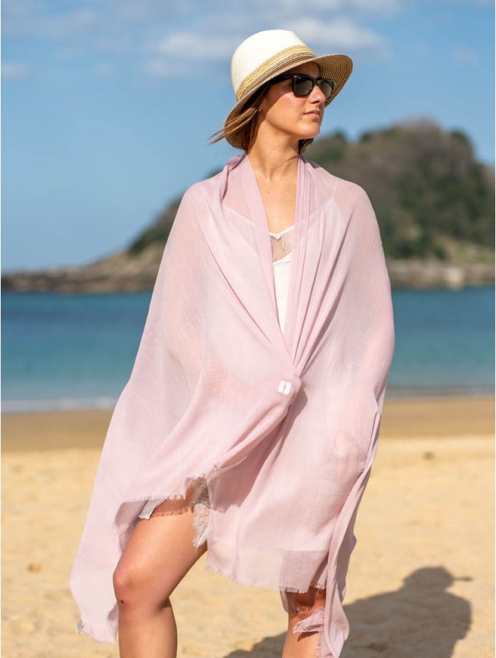 Cotton plain shawl-sarong ACTROSEL