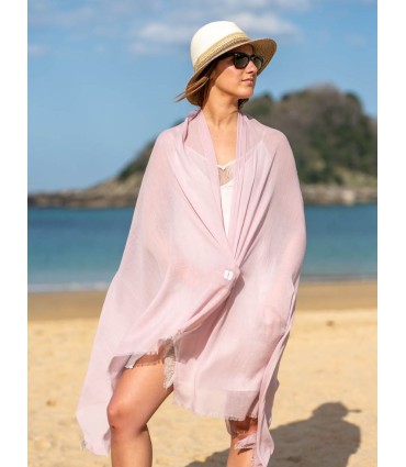 Plain cotton scarf ACTROSEL