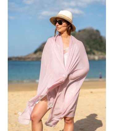 Plain cotton scarf ACTROSEL