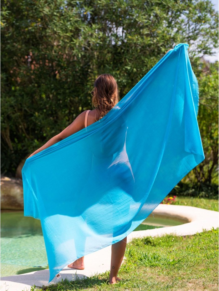 Foulard uni coton ACTTURQ