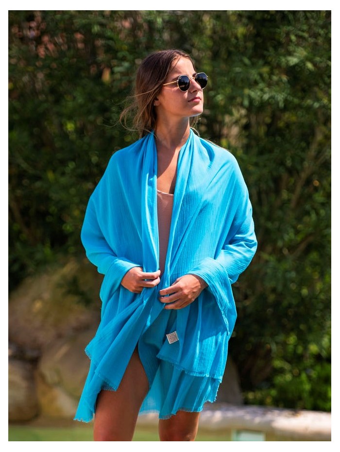 Cotton plain shawl-sarong ACTTURQ