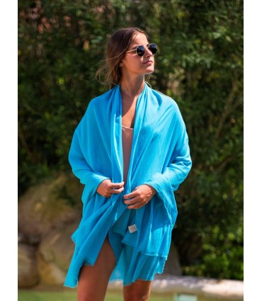 Foulard uni coton ACTTURQ