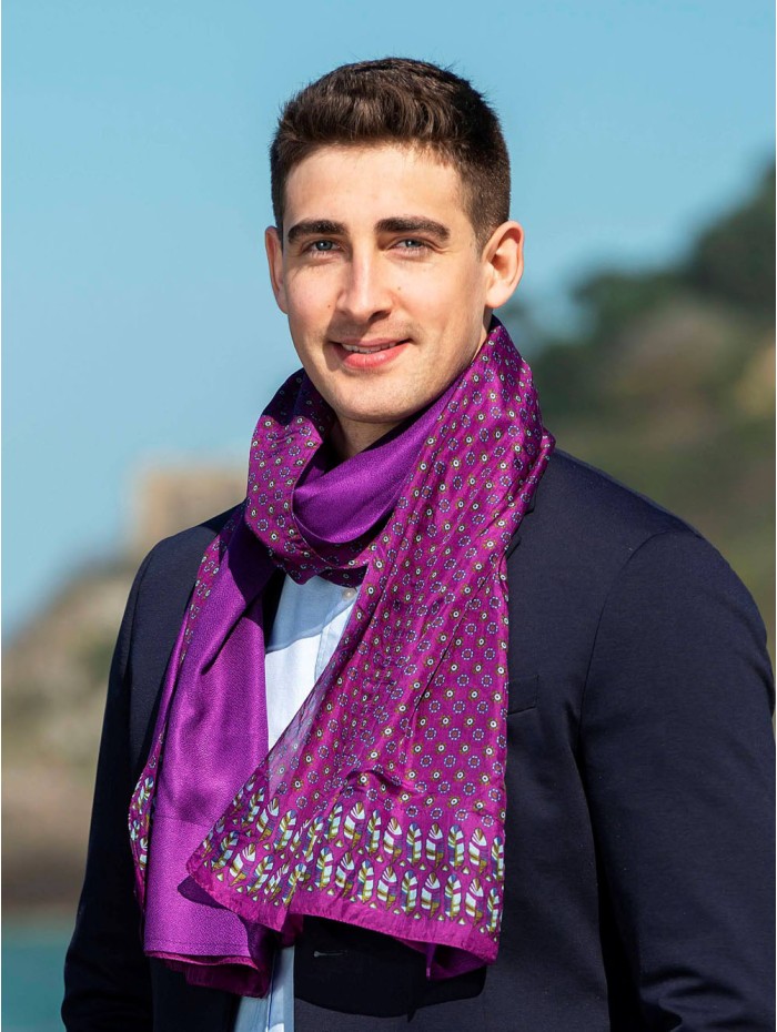Foulard double en soie ASK79CD