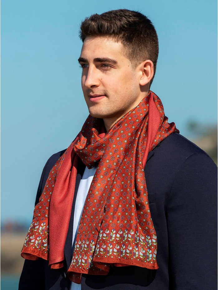 Foulard double en soie ASK79CD