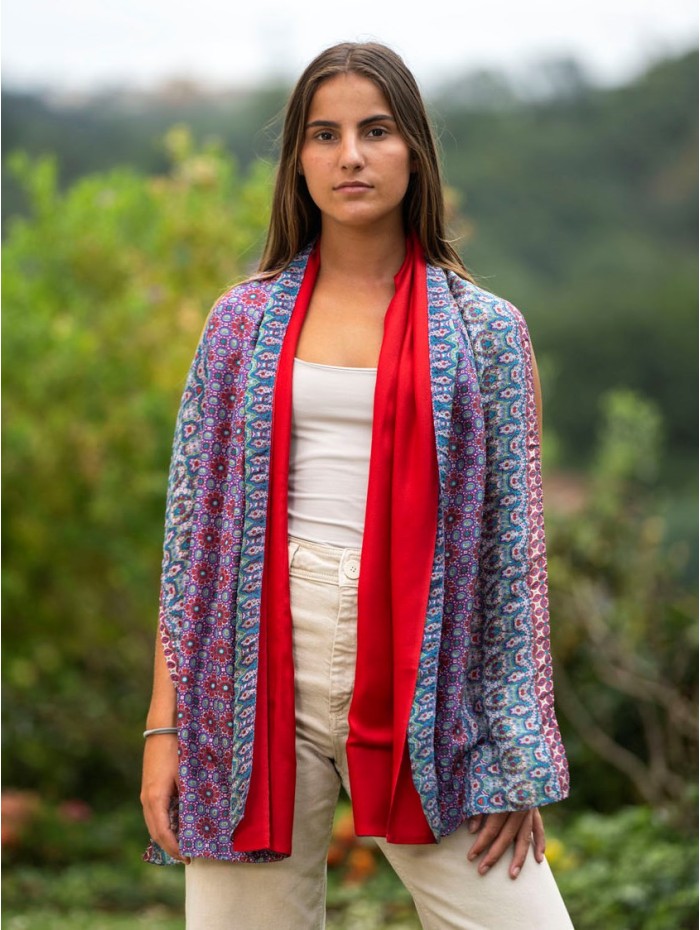 Foulard double en soie ASK09CDB
