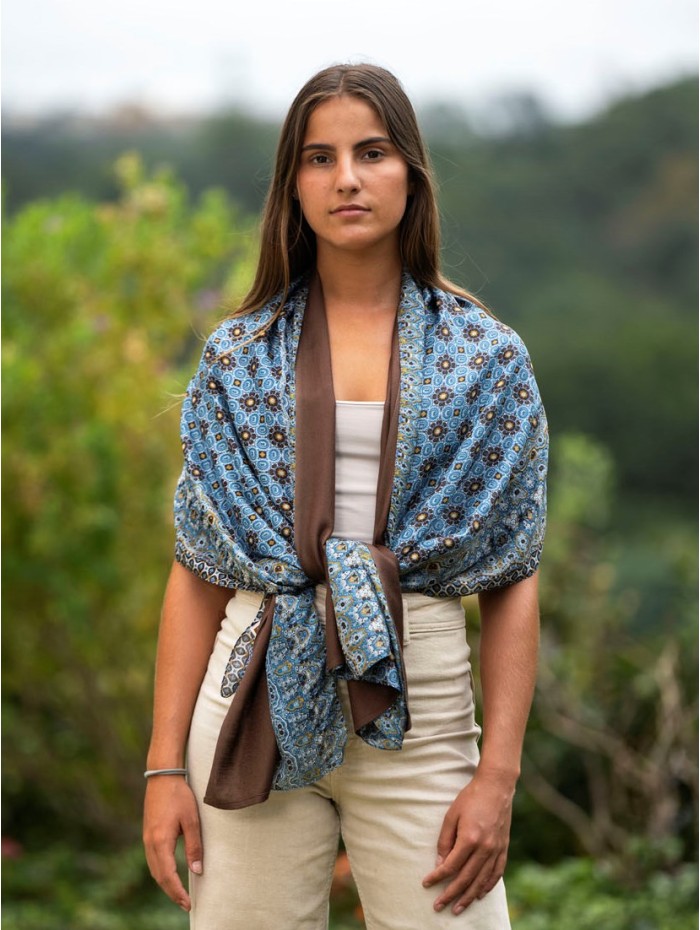 Foulard double en soie ASK09CDB