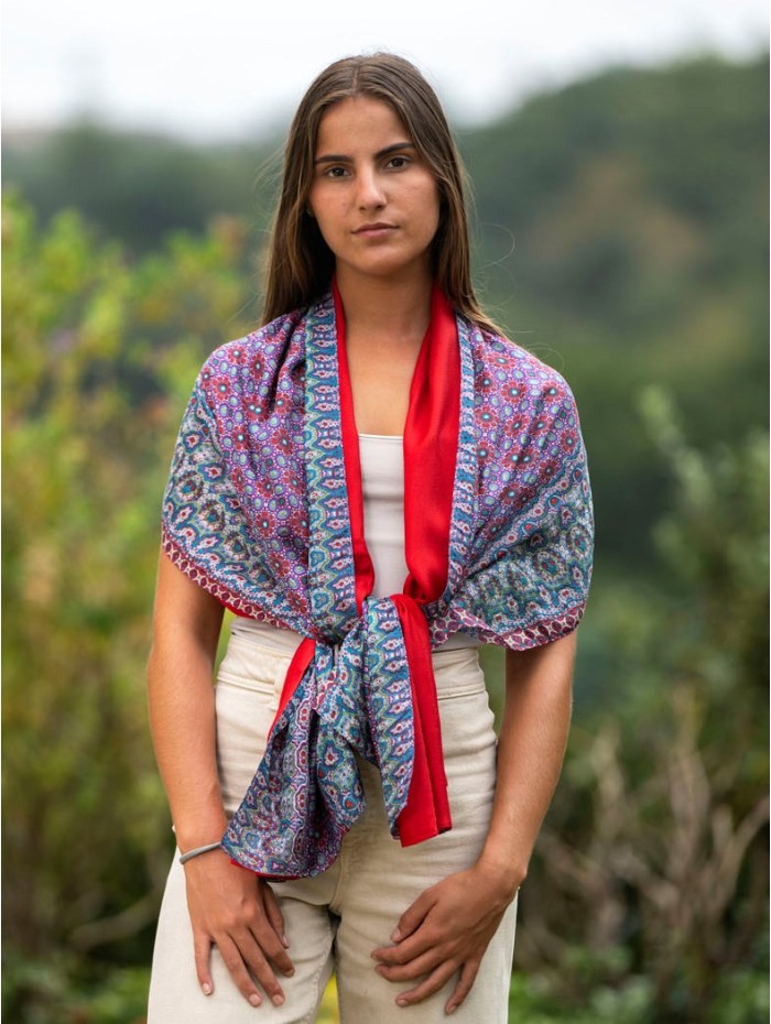 Foulard double en soie ASK09CDB