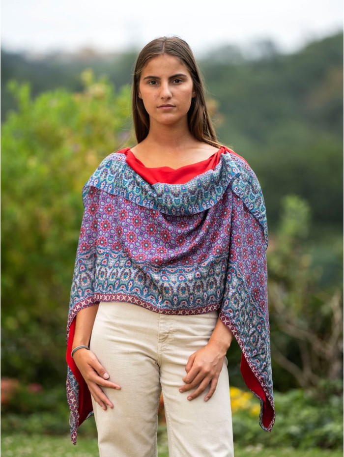 Foulard double en soie ASK09CDB