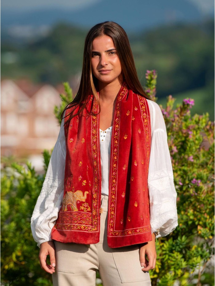 Foulard en velours CDT63C