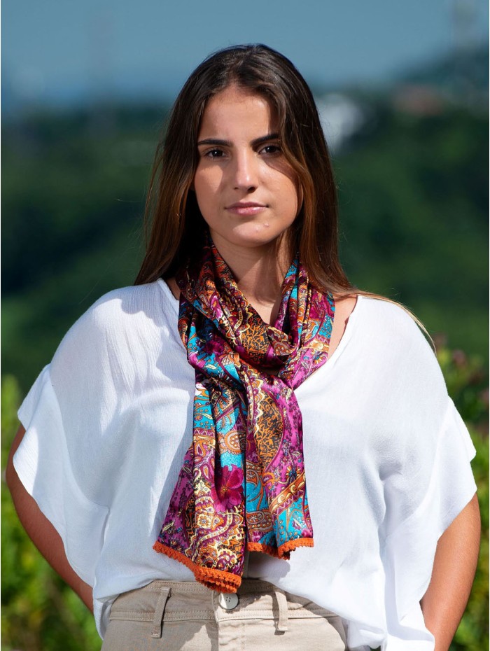 Printed foulard RIZ36F