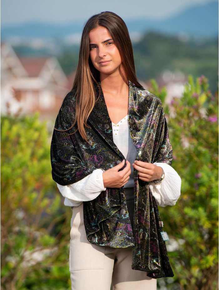 Velvet shawl ANT28C