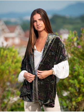 Velvet shawl ANT28C