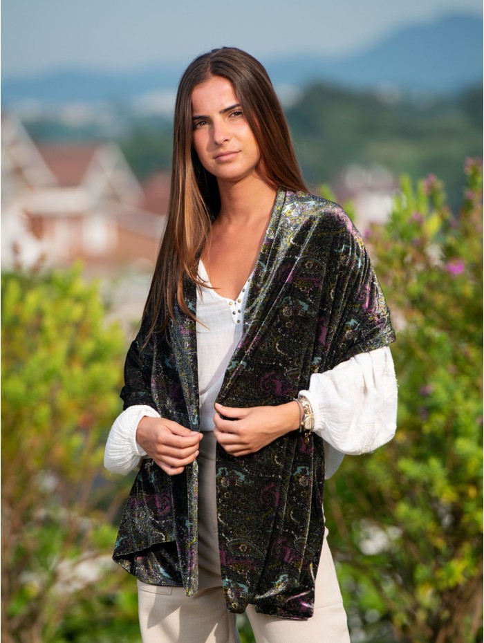 Velvet shawl ANT28C