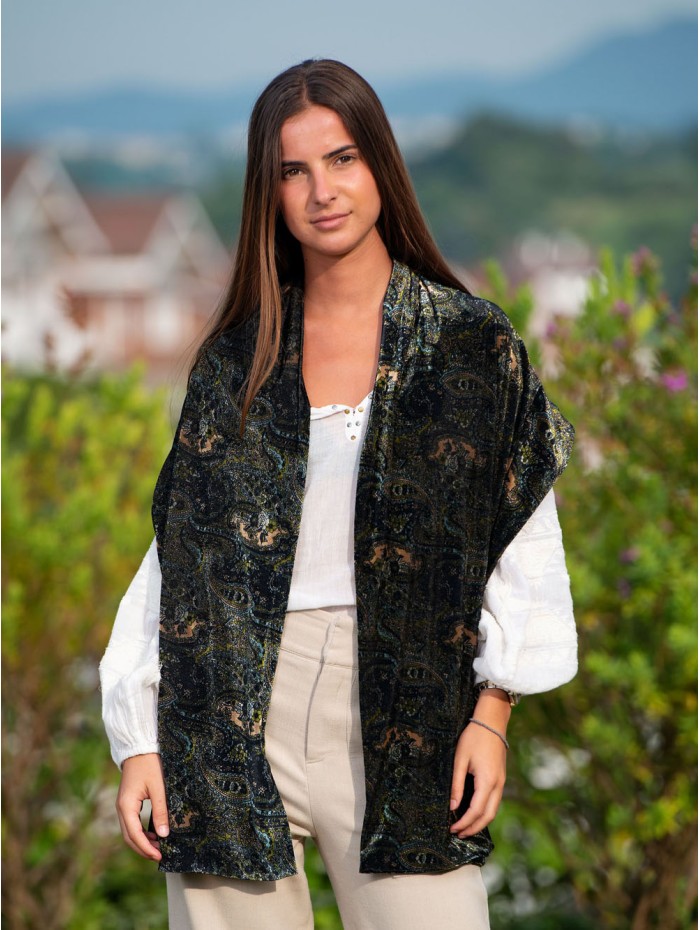 Velvet shawl ANT28C