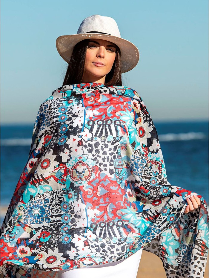 Cotton shawl-sarong ACT98C