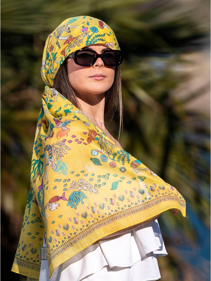 Foulard en coton ACT95F